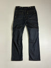 Overlap French Denim Co. Dark Indigo Biker Moto Jeans Knee Paded (W:34) (L:45)
