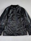 Vera Pelle Trussardi Black Leather Jacket —lCombipel Genuine Leather (L)