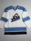 Disney Grumpy Miners Hockey Jersey – White / Ice Blue (2XL)