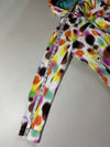 Vintage Bench Multicolour Abstract Print Hooded Windbreaker Jacket (S)