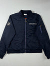 EverSmile Navy “2020” Embroidered Patch Bomber Jacket (XL)