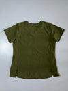 Carhartt Force Olive Green Scrub Top, Modern Fit (L)