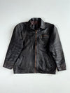 The label  "Genuine Leather" with an eagle (XL)