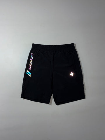 Le Coq Sportif Black Nylon Shorts (W:32) (L:20)