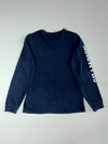 Champion | Navy Sleeve-Print Long Sleeve Tee  (XS)