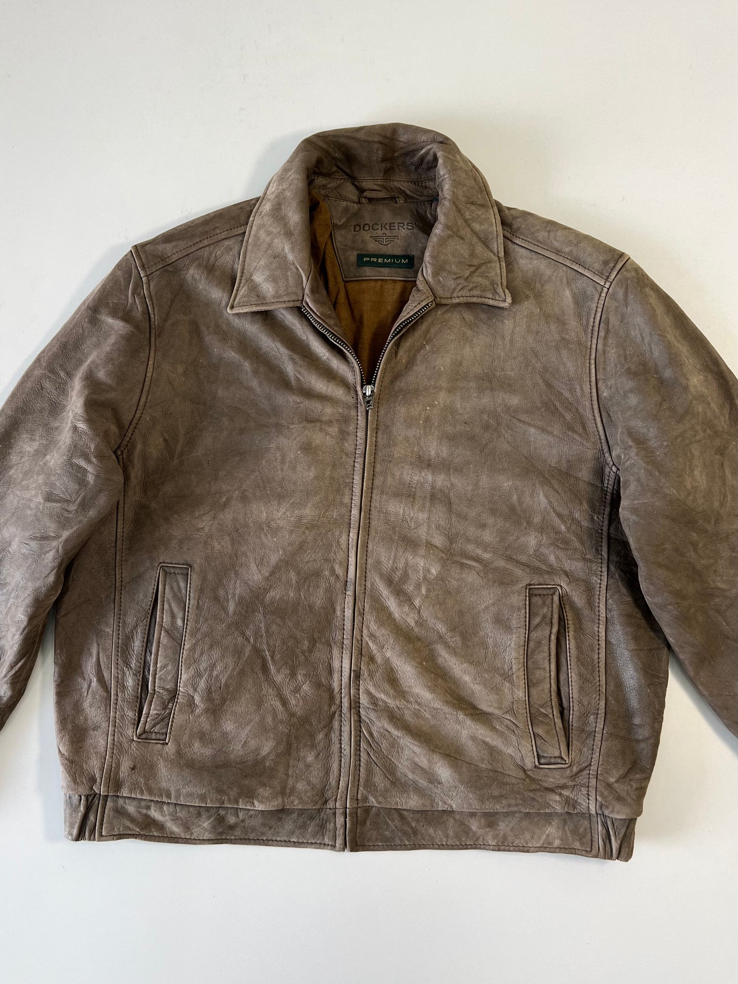 ZDockers Minimal Original Leather Jacket (RARE) (XL/2XL)