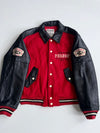 Vintage 1976 Person’s 1976 Collection Red Wool Black Leather m(S)