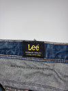 Lee Vintage Distressed Paint-Splatter Straight-Leg Denim Jeans (W:32) (L:39.5)
