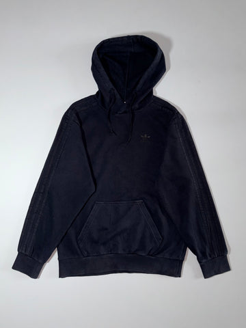 Adidas 3-Stripes Tonal Pullover Hoodie – Black, (M)