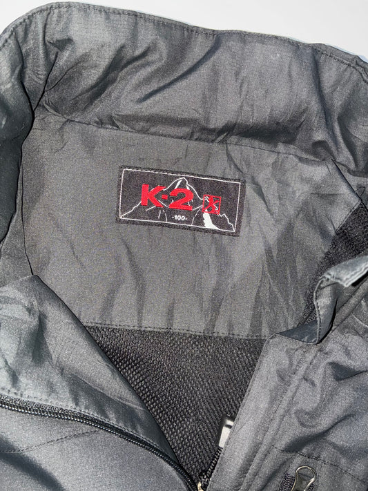 K2 Black & Green Outdoor Windbreaker Jacket (M/L)