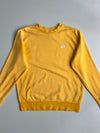 Nike Embroidered Swoosh Crewneck Sweatshirt Yellow (L)