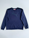 Puma Sport Lifestyle Navy Tonal Big Cat Logo Crewneck Sweatshirt(L)