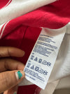Tommy Hilfiger Block Stripe Rugby Polo Shirt — Red / White Long Sleeve (XS)