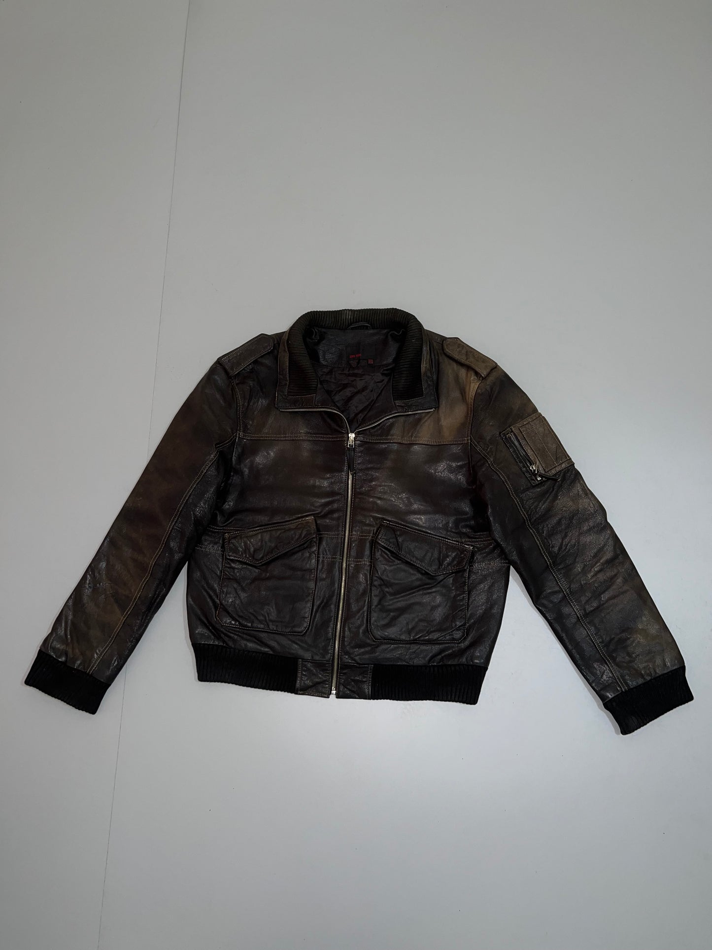 ZZara Man Original Leather Jacket Super Premium (L/XL)