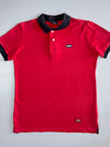Dickies | Contrast Collar Polo | Red & Black (M)