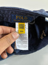 Vintage Polo Ralph Lauren Navy Dog Embroidered Cap (Adjustable)