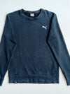 Puma Embroidered Logo Crewneck Sweatshirt – Black (M)