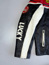 Vintage Lucky Strike Racing Heavy Pure Leather  Jacket with Motul, Michelin, Arai & Arrow Sponsor Patches (XL)