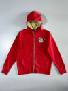 Crazybomb Red Full Face Zip Hoodie (M)