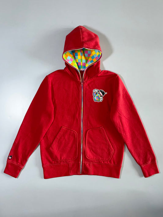 Crazybomb Red Full Face Zip Hoodie (M)
