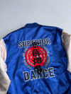 Vintage Satin Varsity Bomber Jacket Embroidered (L)