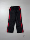 Vintage Puma Black & Red Side Stripe Track Pants (W:33) (L:41)