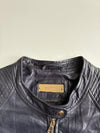 Danier Quilted Leather Moto Jacket – Navy woman’s (L)
