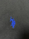 U.S. Polo Assn. Black Sherpa Lined Zip-Up Hoodie (L)