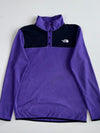 The North Face Snap Button Fleece Pullover Purple Black Women’s (S)