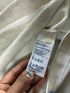 Tommy Hilfiger Grey & White Striped Classic Polo Shirt (L/XL)