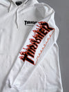 Thrasher Magazine Flame Sleeve Zip-Up Hooded Jacket (M)
