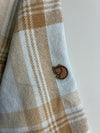 Fjällräven Plaid Flannel Overshirt – Cream/Beige (S)