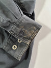 Harley-Davidson Washed Black Long-Sleeve Button-Up Shirt with Chest Logo (XL)