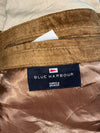Marks & Spencer Blue Harbour Tan Suede Bomber Jacket (XL)