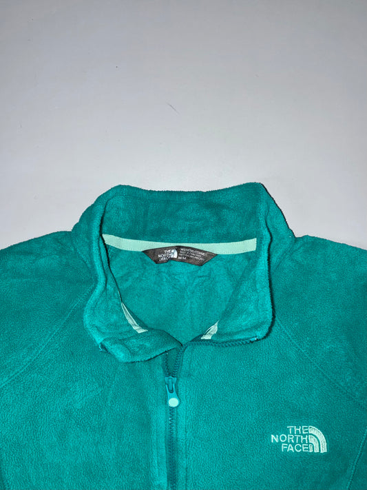 The North Face Polartec Teal Green 1/4 Zip Fleece (S/M)