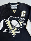 Reebok RBK NHL Pittsburgh Penguins #9 Knegt Captain’s C Hockey Jersey Black Size (XL)