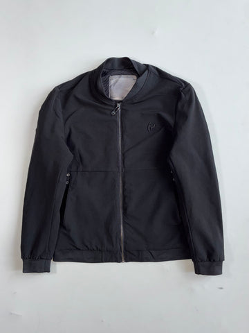 Minimal Black Bomber Jacket (S)