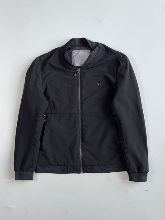 Minimal Black Bomber Jacket (S)