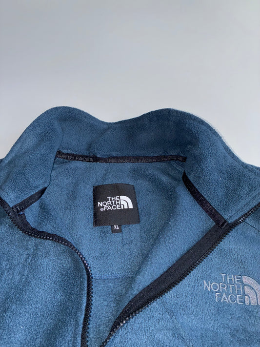 The North Face Fleece Zip-Up Jacket – Navy Blue (XL)