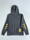 Y2K Dada Skate Team Supreme Crown Logo Hoodie with Buffalo Plaid Hood(XL)