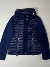 Moncler Quilted Puffer Hybrid Hooded Jacket – Navy Blue Women’s (S)