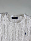 Polo Ralph Lauren Cable Knit Crewneck Sweater – Heather Cream (XL)