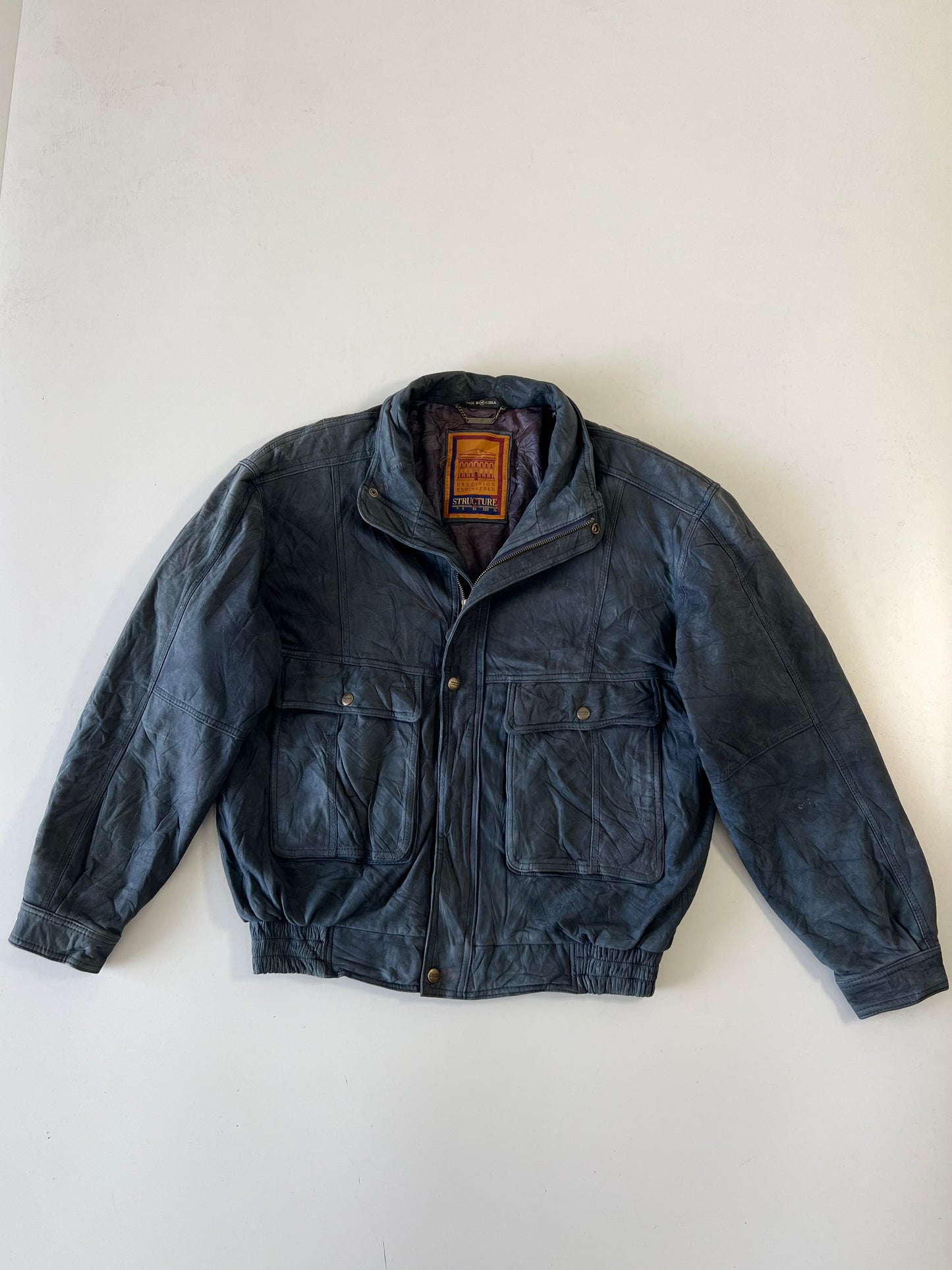 ZSuper Premium Structure Original Leather Jacket (RARE) (L)