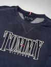 Tommy Hilfiger Heritage Logo Embroidered Navy Crewneck Sweatshirt (M)