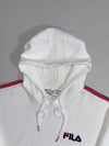 Fila Stile Sportivo Italiano Taped Sleeve Hoodie – White/Red/Navy (L)