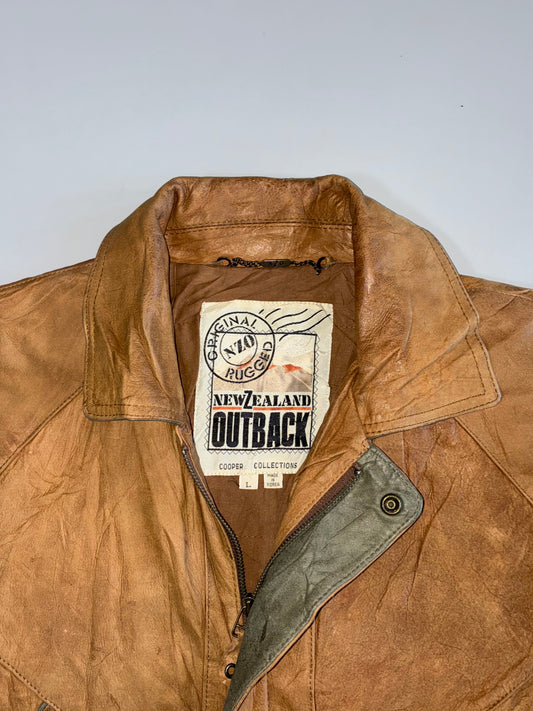 New Zealand Outback Premium Original Pure Leather Jacket (L/XL)