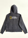 National Geographic Black Zip Hoodie – Raglan Sleeve | (S)