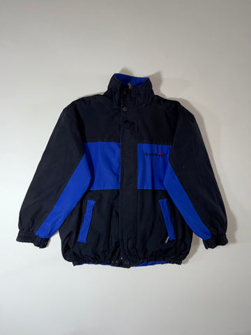 Reebok Vintage Reversible Colourblock Track Jacket – Black/Royal Blue (XL)
