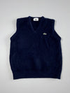 Lacoste Kids Navy V-Neck Sweater Vest – Size (XXS)
