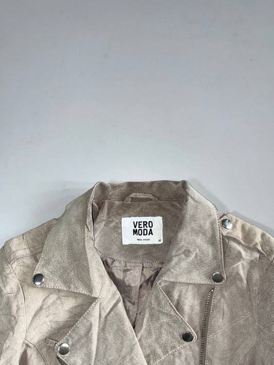 Vera Moda Premium Original Suede Leather Jacket (XS)